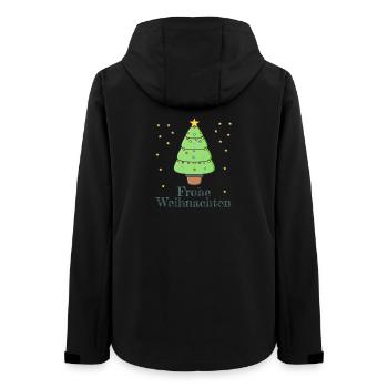Frohe Weihnachten - Frauen Recycelte Softshelljacke von Stanley/Stella - Schwarz - Hinten - AI Model Female 172 light (172cm)