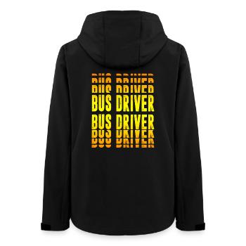 Busfahrer Design - Frauen Recycelte Softshelljacke von Stanley/Stella - Schwarz - Hinten - AI Model Female 172 light (172cm)