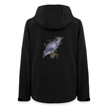 Harpy Eagle – Majestic Bird of Prey Illustration - Women’s Recycled Softshell Jacket by Stanley/Stella - black - Back - AI Model Female 172 light (172cm)