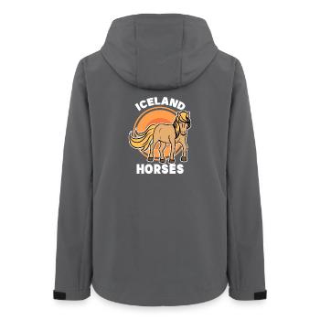 Arabian horse lover horses Icelandic horses trot saying - Women’s Recycled Softshell Jacket by Stanley/Stella - anthracite - Back - AI Model Female 172 light (172cm)