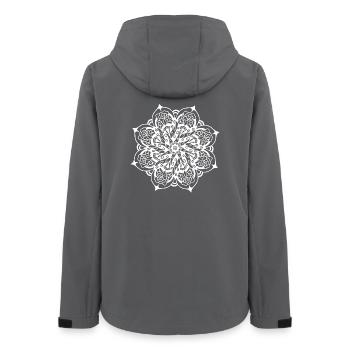 Mandala - Frauen Recycelte Softshelljacke von Stanley/Stella - Anthrazit - Hinten - AI Model Female 172 light (172cm)