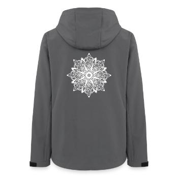 Mandala - Frauen Recycelte Softshelljacke von Stanley/Stella - Anthrazit - Hinten - AI Model Female 172 light (172cm)