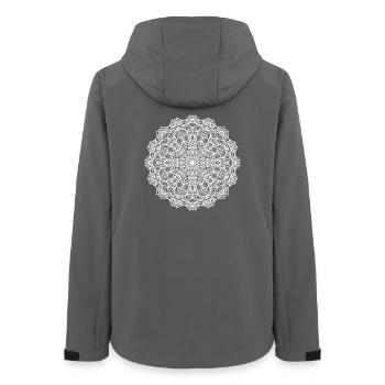 Mandala - Frauen Recycelte Softshelljacke von Stanley/Stella - Anthrazit - Hinten - AI Model Female 172 light (172cm)