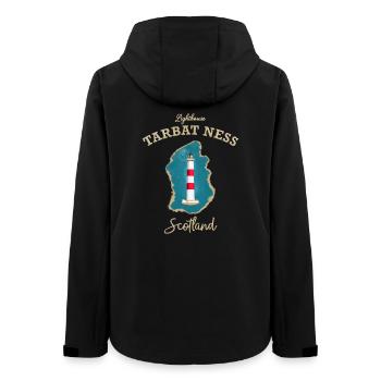 Phare d’Écosse Tarbat Ness, côte de la mer du Nord - Veste softshell femme recyclée Stanley/Stella - noir - Dos - AI Model Female 172 light (172cm)