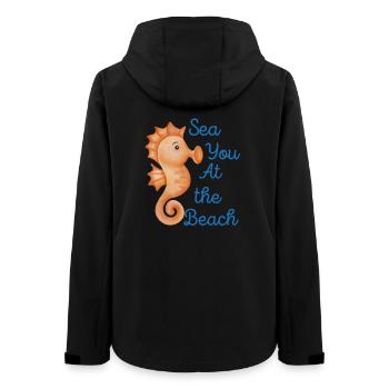 Sea you at the Beach - Beach Lovers Gift Idea - Frauen Recycelte Softshelljacke von Stanley/Stella - Schwarz - Hinten - AI Model Female 172 light (172cm)