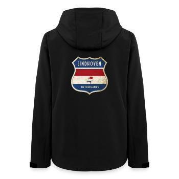 Eindhoven Niederlande Wappen Design - Frauen Recycelte Softshelljacke von Stanley/Stella - Schwarz - Hinten - AI Model Female 172 light (172cm)