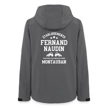 les tontons flingueurs, film culte - Veste softshell femme recyclée Stanley/Stella - charbon - Dos - AI Model Female 172 light (172cm)