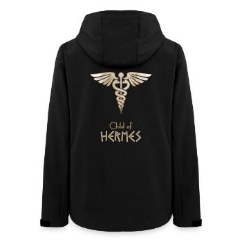 Child of Hermes – Percy Jackson inspired design - Women’s Recycled Softshell Jacket by Stanley/Stella - black - Back - AI Model Female 172 light (172cm)
