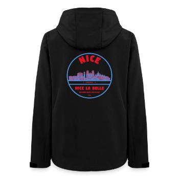 Belle silhouette de la ville de La Belle - Veste softshell femme recyclée Stanley/Stella - noir - Dos - AI Model Female 172 light (172cm)