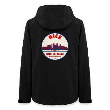 Nice La Belle Skyline - Women’s Recycled Softshell Jacket by Stanley/Stella - black - Back - AI Model Female 172 light (172cm)