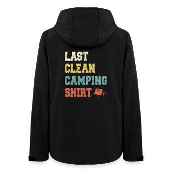 Camping Campen - Women’s Recycled Softshell Jacket by Stanley/Stella - black - Back - AI Model Female 172 light (172cm)