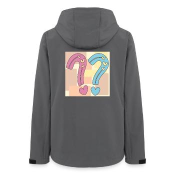 Baby Shower Party - Girl Boy - Pregnancy - Women’s Recycled Softshell Jacket by Stanley/Stella - anthracite - Back - AI Model Female 172 light (172cm)