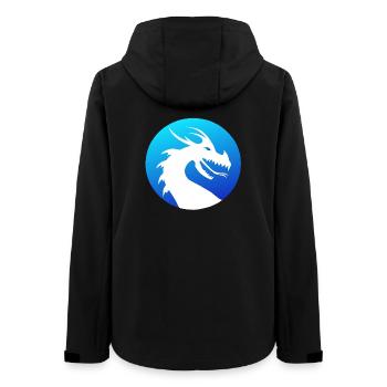 kreisform, asiadrache, mythenwesen, Drachenkopf - Frauen Recycelte Softshelljacke von Stanley/Stella - Schwarz - Hinten - AI Model Female 172 light (172cm)