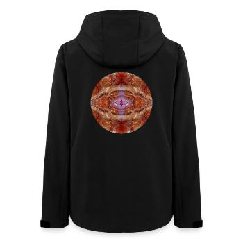 Natur Mandala Jordanien, Petra - Frauen Recycelte Softshelljacke von Stanley/Stella - Schwarz - Hinten - AI Model Female 172 light (172cm)