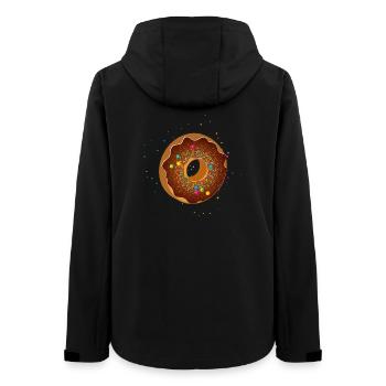 schöner Schoko Donut mit bunten Streuseln - Frauen Recycelte Softshelljacke von Stanley/Stella - Schwarz - Hinten - AI Model Female 172 light (172cm)
