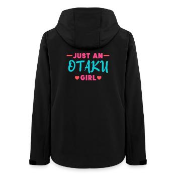 Pop Culture Japan Anime Manga Heart Statement - Women’s Recycled Softshell Jacket by Stanley/Stella - black - Back - AI Model Female 172 light (172cm)