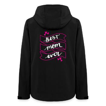 Beste Mutter aller Zeiten - Frauen Recycelte Softshelljacke von Stanley/Stella - Schwarz - Hinten - AI Model Female 172 light (172cm)