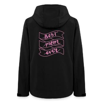 Beste Mutter aller Zeiten - Frauen Recycelte Softshelljacke von Stanley/Stella - Schwarz - Hinten - AI Model Female 172 light (172cm)