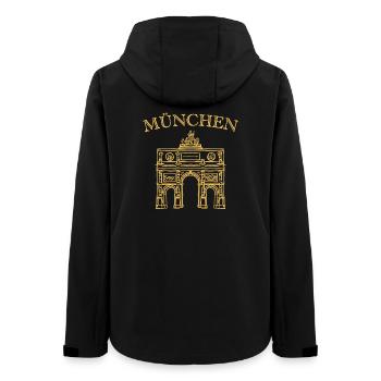 Porte de la Victoire emblématique Munich - Veste softshell femme recyclée Stanley/Stella - noir - Dos - AI Model Female 172 light (172cm)