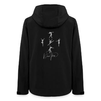 Dance - Dancing Lovers - Frauen Recycelte Softshelljacke von Stanley/Stella - Schwarz - Hinten - AI Model Female 172 light (172cm)