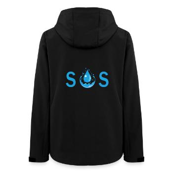 S.O.S - Women’s Recycled Softshell Jacket by Stanley/Stella - black - Back - AI Model Female 172 light (172cm)