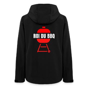 roi du BBQ, fan de barbecue, barbecue - Veste softshell femme recyclée Stanley/Stella - noir - Dos - AI Model Female 172 light (172cm)