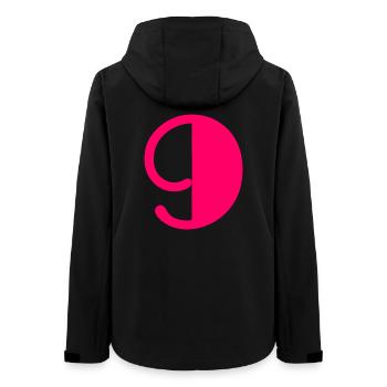 9. ALLES GUTE ZUM GEBURTSTAG. ALLES GUTE ZUM GEBURTSTAG! - Frauen Recycelte Softshelljacke von Stanley/Stella - Schwarz - Hinten - AI Model Female 172 light (172cm)