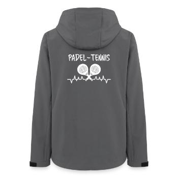 Padel Game Padel Racket Training Padel Team Sport - Women’s Recycled Softshell Jacket by Stanley/Stella - anthracite - Back - AI Model Female 172 light (172cm)