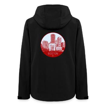 Cercle d’horizon de Boston - Veste softshell femme recyclée Stanley/Stella - noir - Dos - AI Model Female 172 light (172cm)