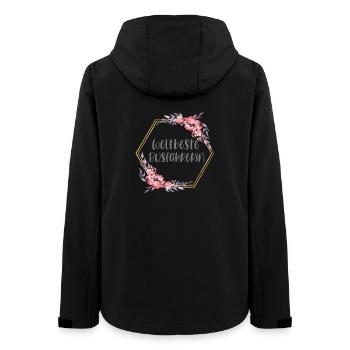 Weltbeste Busfahrerin Bus Beruf Geschenk - Frauen Recycelte Softshelljacke von Stanley/Stella - Schwarz - Hinten - AI Model Female 172 light (172cm)