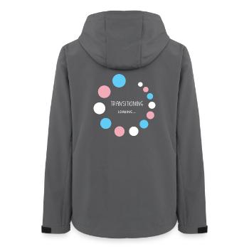 Pride Month - Übergang... Laden - Frauen Recycelte Softshelljacke von Stanley/Stella - Anthrazit - Hinten - AI Model Female 172 light (172cm)