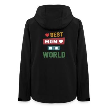 Beste Mutter der Welt - Frauen Recycelte Softshelljacke von Stanley/Stella - Schwarz - Hinten - AI Model Female 172 light (172cm)