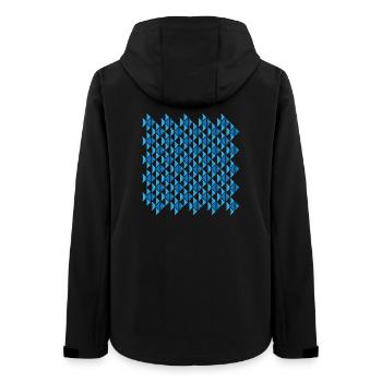 Escher Style Angelfish - Women’s Recycled Softshell Jacket by Stanley/Stella - black - Back - AI Model Female 172 light (172cm)