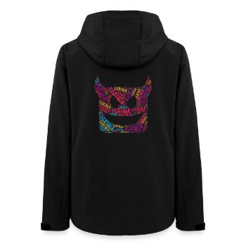 LGBTQIA+ T-shirt Diable Nuage de mots Gay Pride LGBT - Veste softshell femme recyclée Stanley/Stella - noir - Dos - AI Model Female 172 light (172cm)