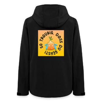 TRAURIGER ABSCHIED ORANGEN - Frauen Recycelte Softshelljacke von Stanley/Stella - Schwarz - Hinten - AI Model Female 172 light (172cm)