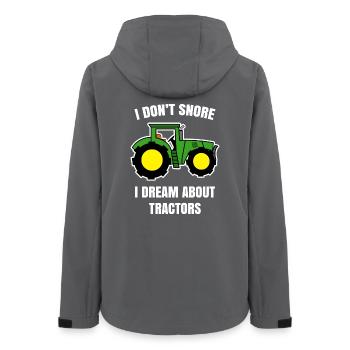 Tractor Commercial Vehicle Field Agriculture Statement - Women’s Recycled Softshell Jacket by Stanley/Stella - anthracite - Back - AI Model Female 172 light (172cm)