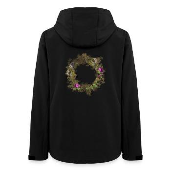 Kranz - Frauen Recycelte Softshelljacke von Stanley/Stella - Schwarz - Hinten - AI Model Female 172 light (172cm)