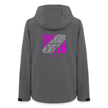 Trading Queen - Women’s Recycled Softshell Jacket by Stanley/Stella - anthracite - Back - AI Model Female 172 light (172cm)