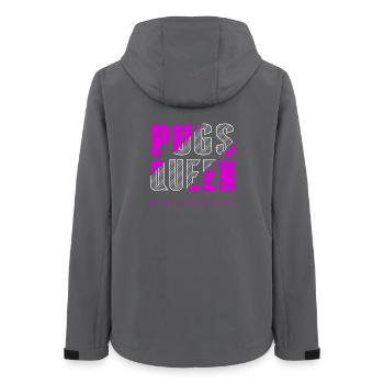 Möpse Königin - Frauen Recycelte Softshelljacke von Stanley/Stella - Anthrazit - Hinten - AI Model Female 172 light (172cm)