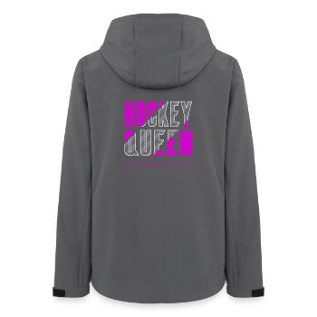 Hockey Queen - Women’s Recycled Softshell Jacket by Stanley/Stella - anthracite - Back - AI Model Female 172 light (172cm)