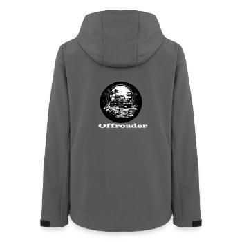 Offroader weiß - Frauen Recycelte Softshelljacke von Stanley/Stella - Anthrazit - Hinten - AI Model Female 172 light (172cm)