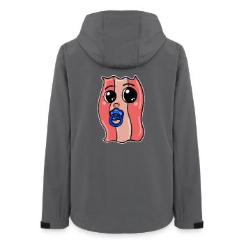 Baby Bacon - Bacon - Babybodysuit - Women’s Recycled Softshell Jacket by Stanley/Stella - anthracite - Back - AI Model Female 172 light (172cm)