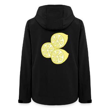lemons - Women’s Recycled Softshell Jacket by Stanley/Stella - black - Back - AI Model Female 172 light (172cm)
