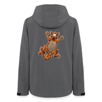 Crazy Cat - Women’s Recycled Softshell Jacket by Stanley/Stella - anthracite - Back - AI Model Female 172 light (172cm)