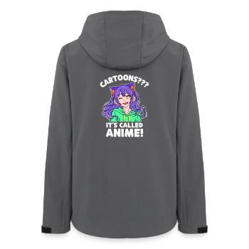 Manga Animation Anime Comic Japan Animation - Veste softshell femme recyclée Stanley/Stella - charbon - Dos - AI Model Female 172 light (172cm)