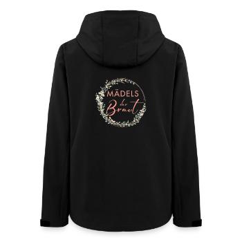 Mädels der Braut, Team Braut - Frauen Recycelte Softshelljacke von Stanley/Stella - Schwarz - Hinten - AI Model Female 172 light (172cm)