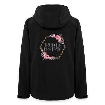 Weltbeste Fechterin Fechten Hobby Geschenk - Frauen Recycelte Softshelljacke von Stanley/Stella - Schwarz - Hinten - AI Model Female 172 light (172cm)