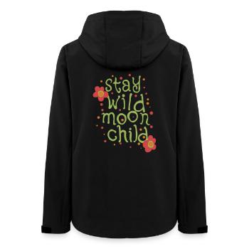 Stay wild moonchild - Frauen Recycelte Softshelljacke von Stanley/Stella - Schwarz - Hinten - AI Model Female 172 light (172cm)