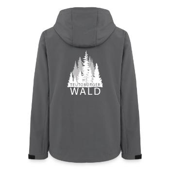 Teutoburger Wald - Frauen Recycelte Softshelljacke von Stanley/Stella - Anthrazit - Hinten - AI Model Female 172 light (172cm)