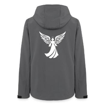 engel silhouette weihnachten heiligenschein - Frauen Recycelte Softshelljacke von Stanley/Stella - Anthrazit - Hinten - AI Model Female 172 light (172cm)